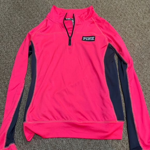 Pink Victoria’s Secret Ultimate Half Zip - Picture 2 of 4